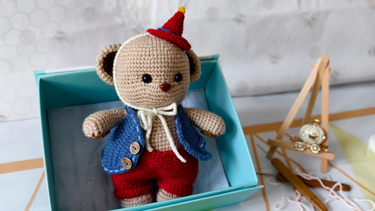 Billy - Handmade Crochet Teddy Bear | Unique teddy bear gift | Amigurumi bear