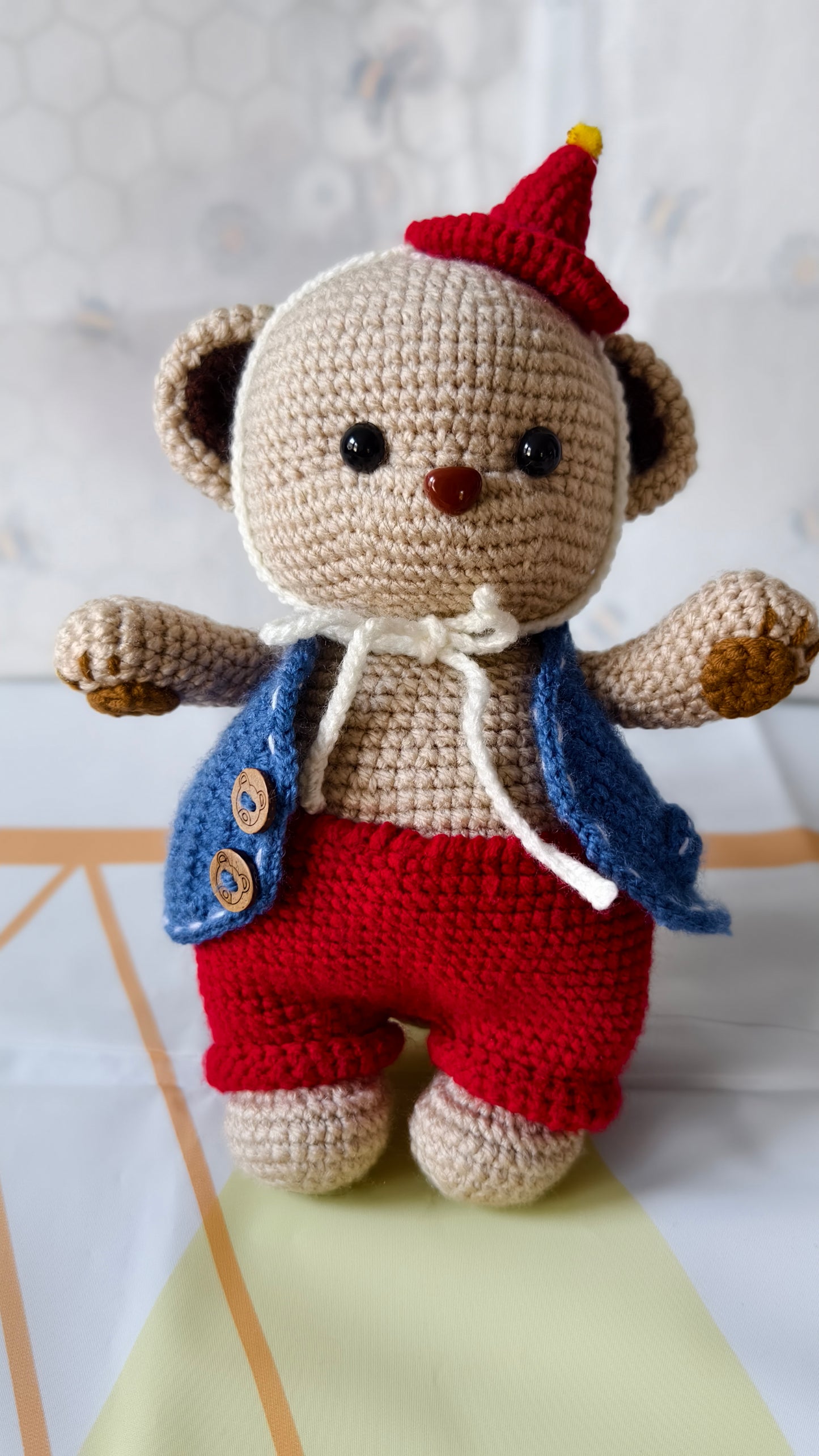 Billy - Handmade Crochet Teddy Bear | Unique teddy bear gift | Amigurumi bear