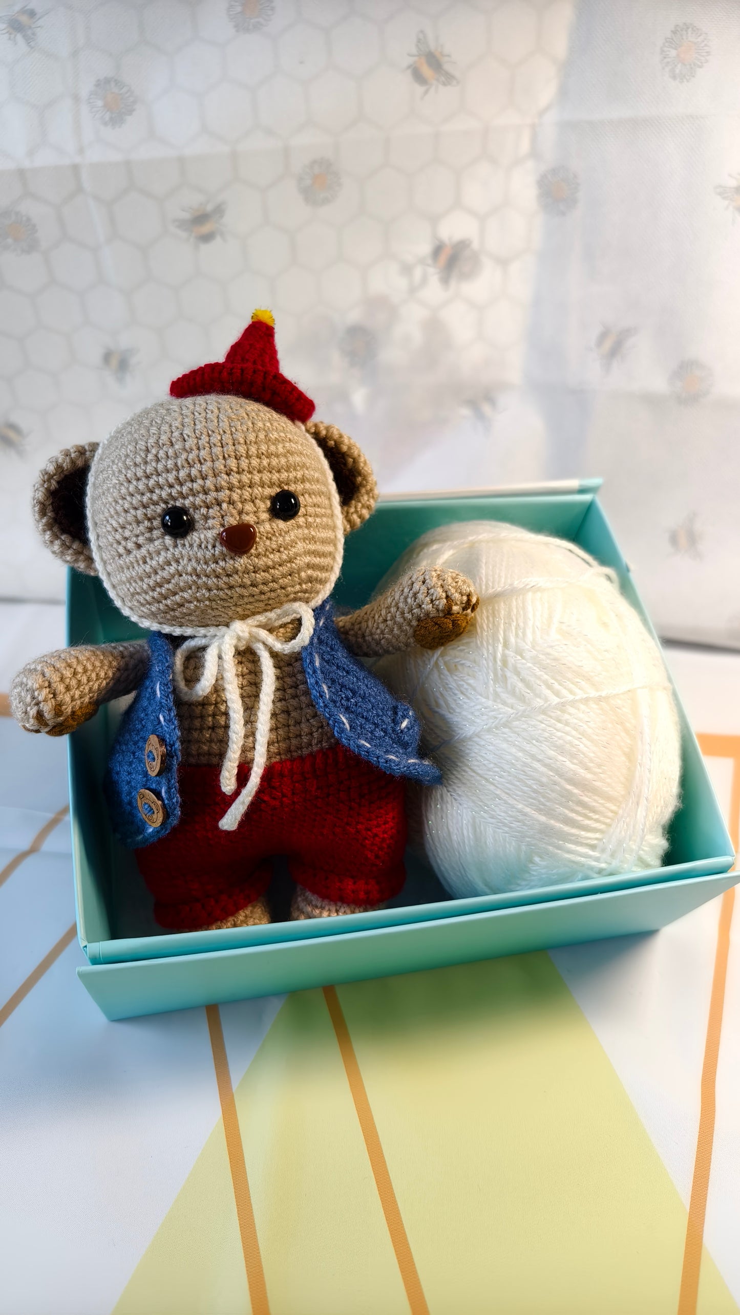Billy - Handmade Crochet Teddy Bear | Unique teddy bear gift | Amigurumi bear