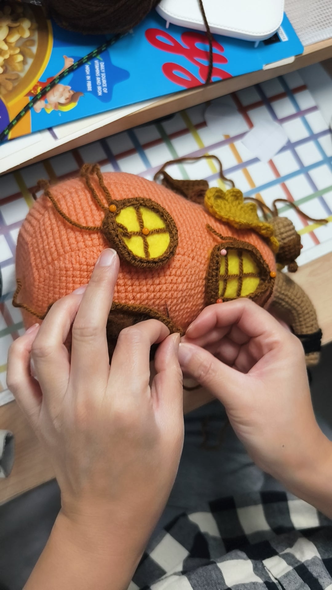 Enchanted Pumpkin Cottage | Crochet Halloween Home Decor | Halloween Gift | Handmade Toy | Fall Decor