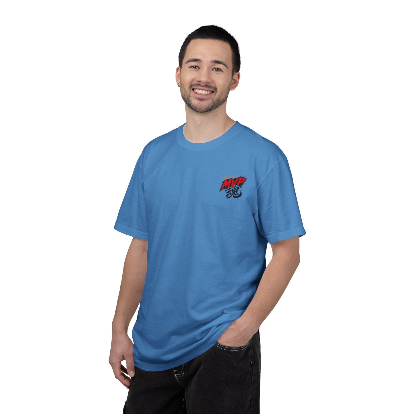 Vintage Basketball MVP Graphic Tee | Mr. GOAT 90s Streetwear T-Shirt | Retro Hoops Urban Apparel | Front and Back Print