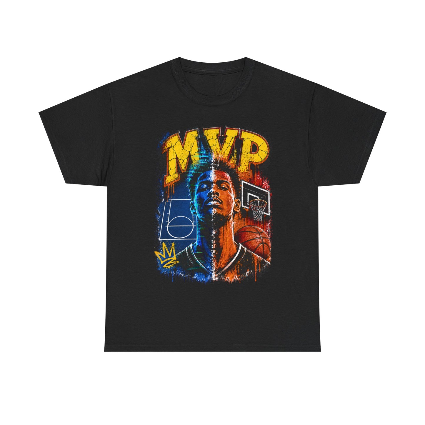 Urban Street Basketball MVP Graphic Tee | Retro Hoops Streetwear T-Shirt