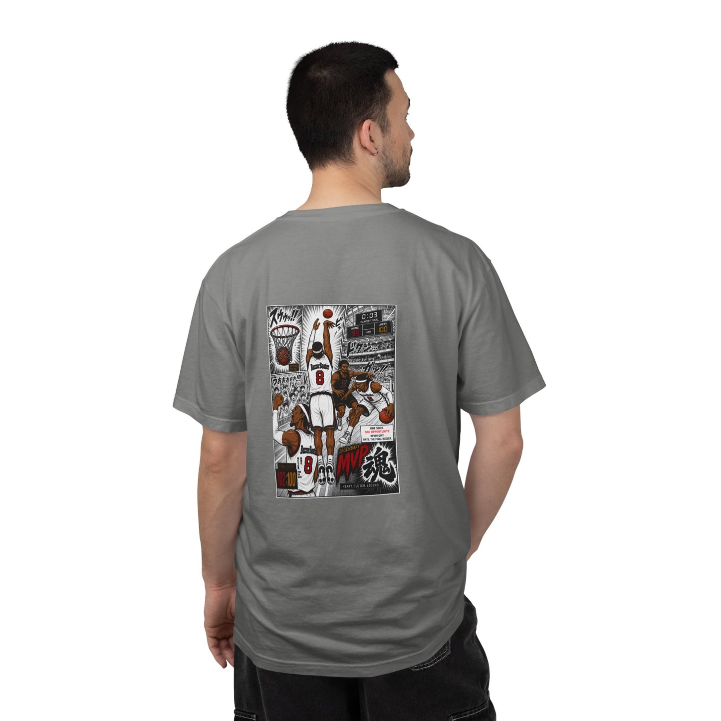 Anime Basketball T-Shirt | Retro Manga Graphic Tee | MVP Soul Streetwear