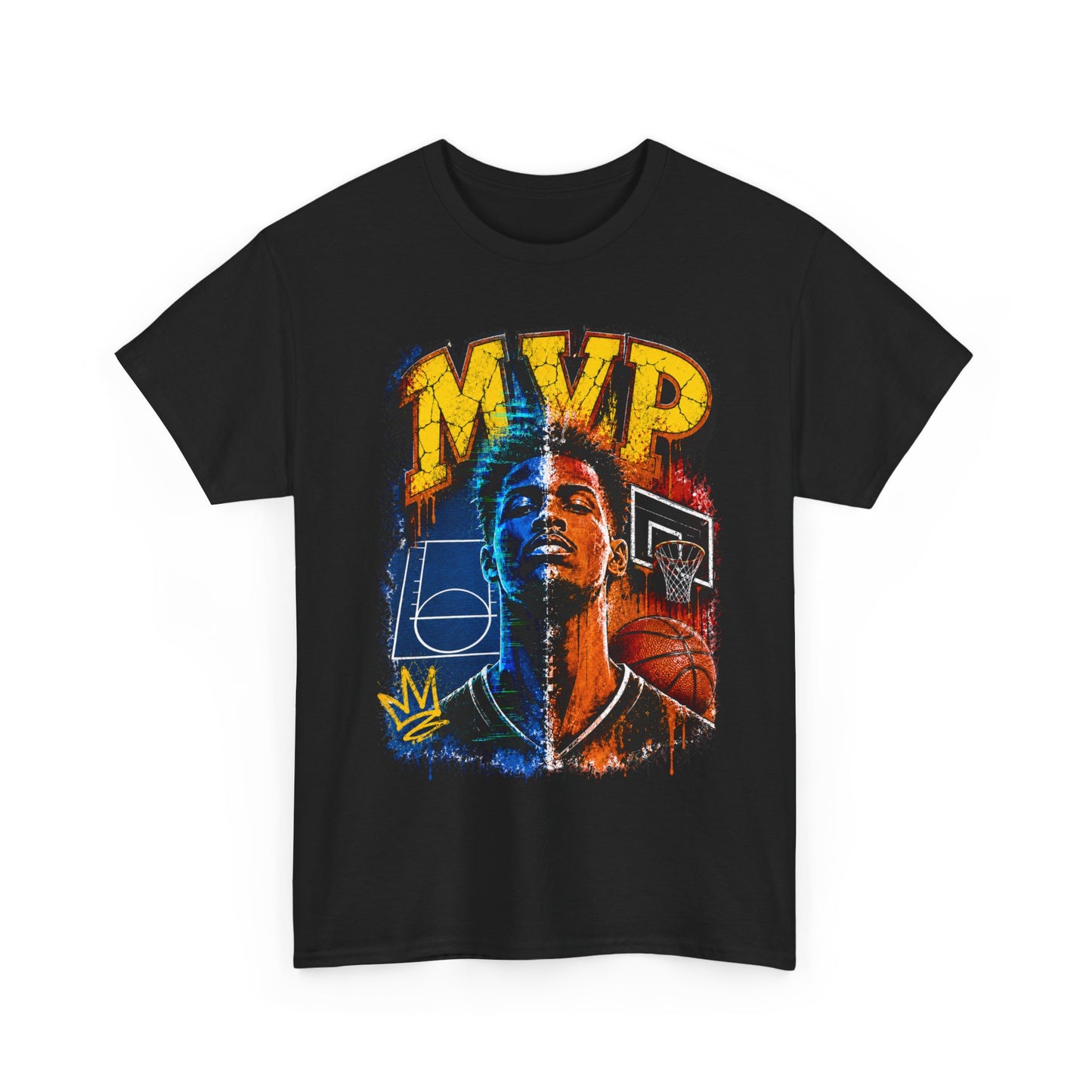 Urban Street Basketball MVP Graphic Tee | Retro Hoops Streetwear T-Shirt
