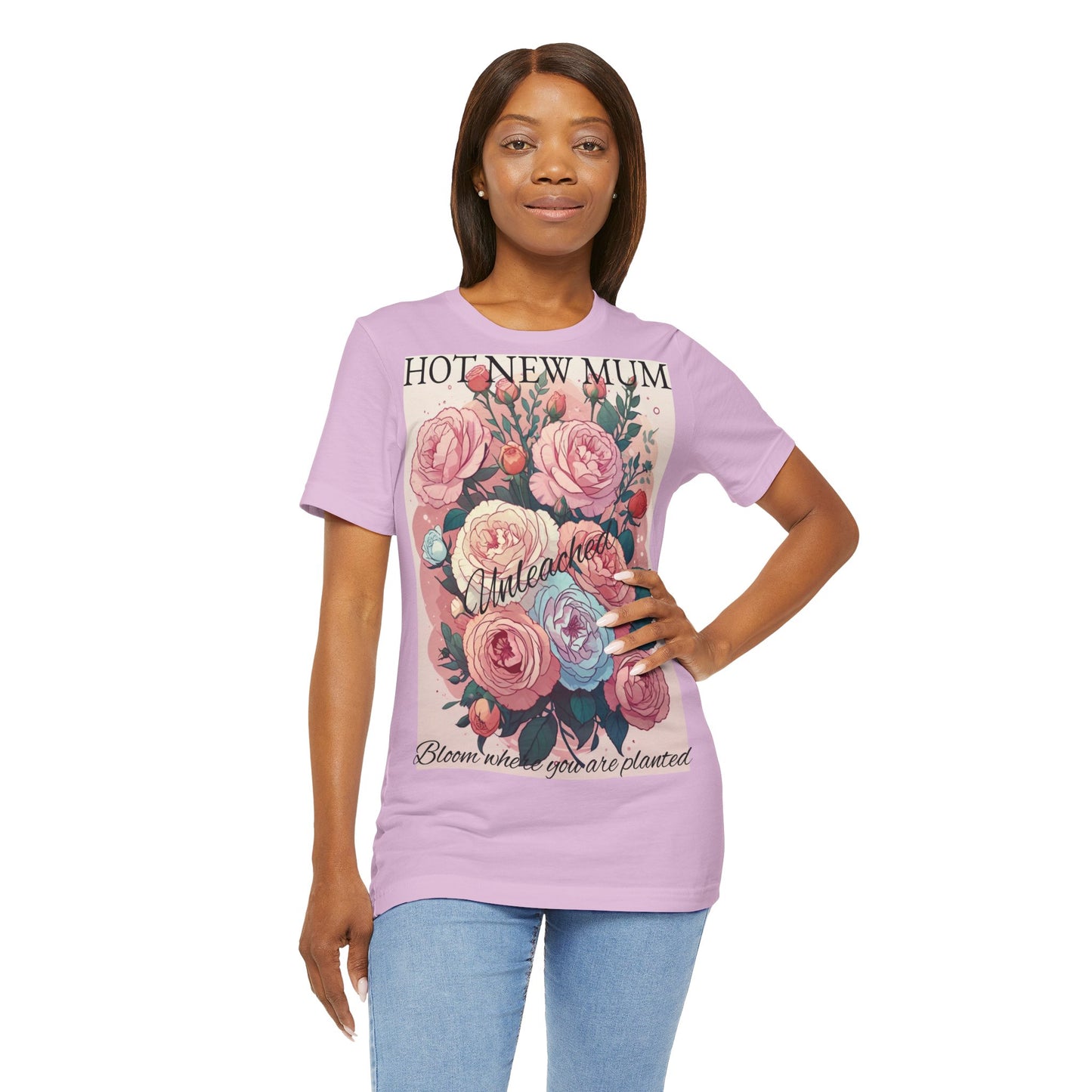 Hot New Mum Unleashed - Short Sleeve Tee, Mother's Day, New Mum Series
