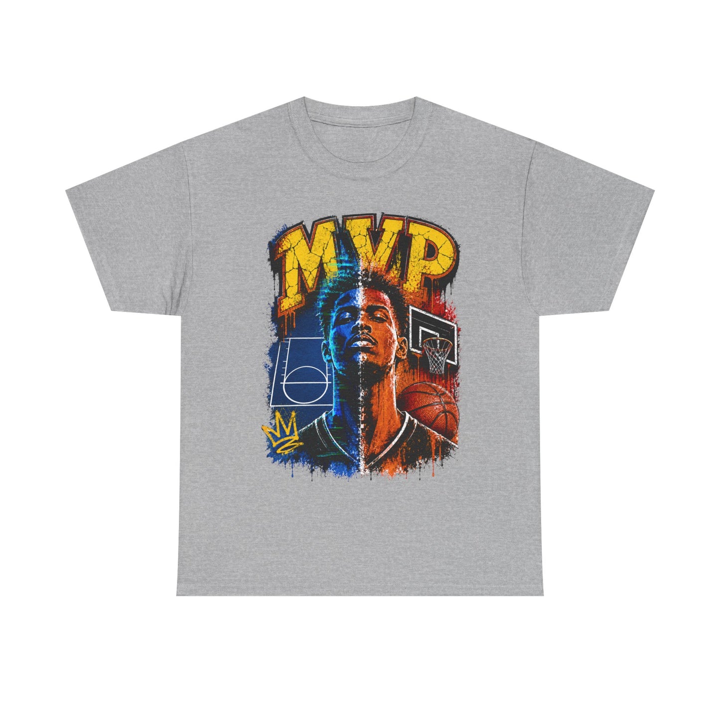 Urban Street Basketball MVP Graphic Tee | Retro Hoops Streetwear T-Shirt