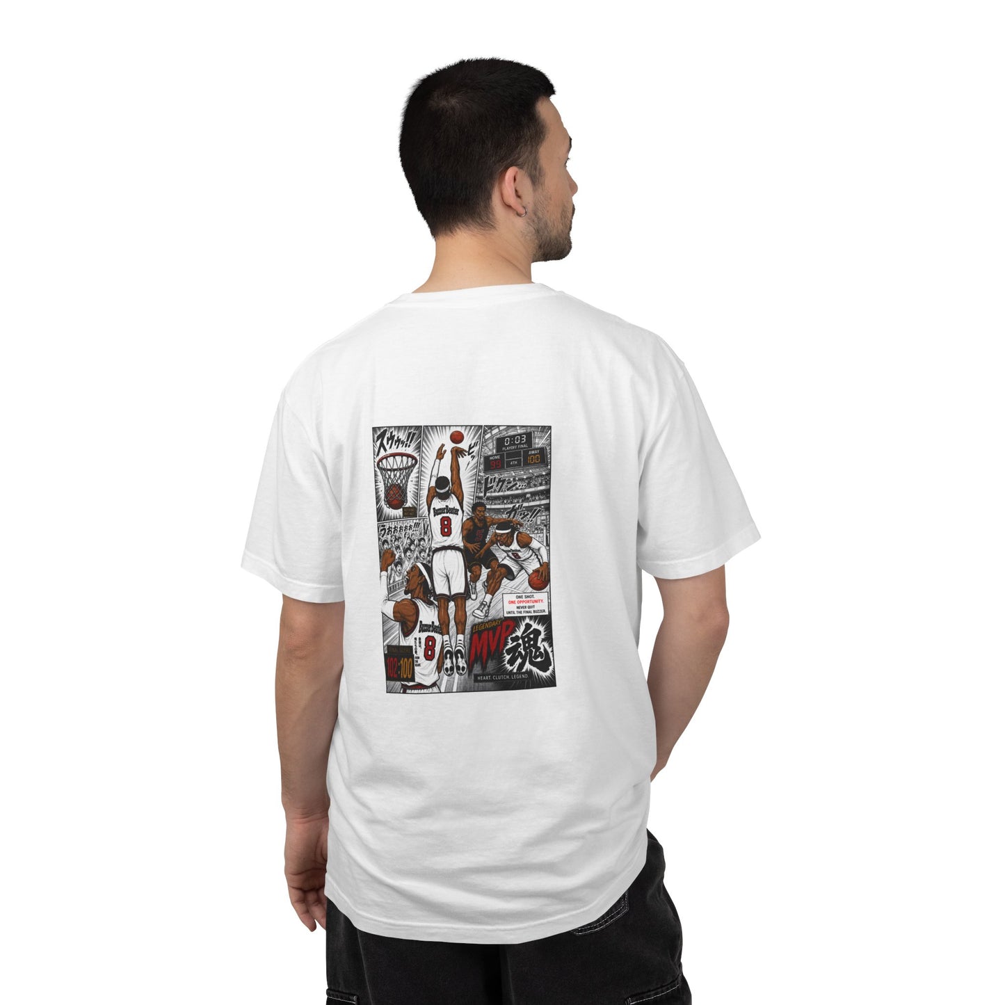 Anime Basketball T-Shirt | Retro Manga Graphic Tee | MVP Soul Streetwear