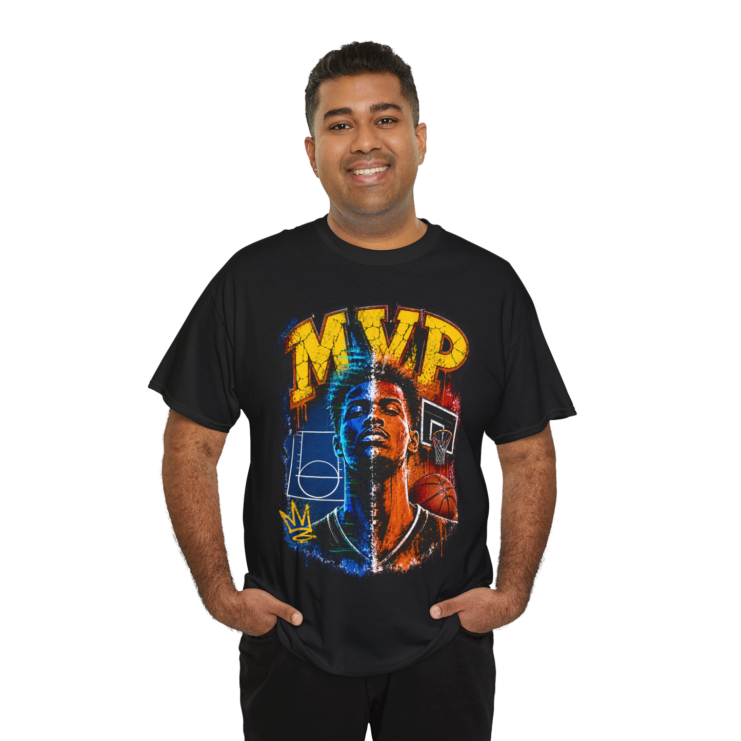 Urban Street Basketball MVP Graphic Tee | Retro Hoops Streetwear T-Shirt