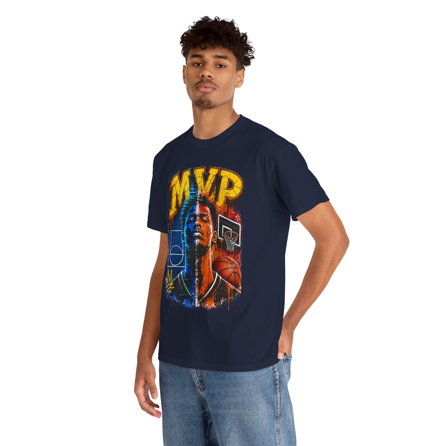 Urban Street Basketball MVP Graphic Tee | Retro Hoops Streetwear T-Shirt