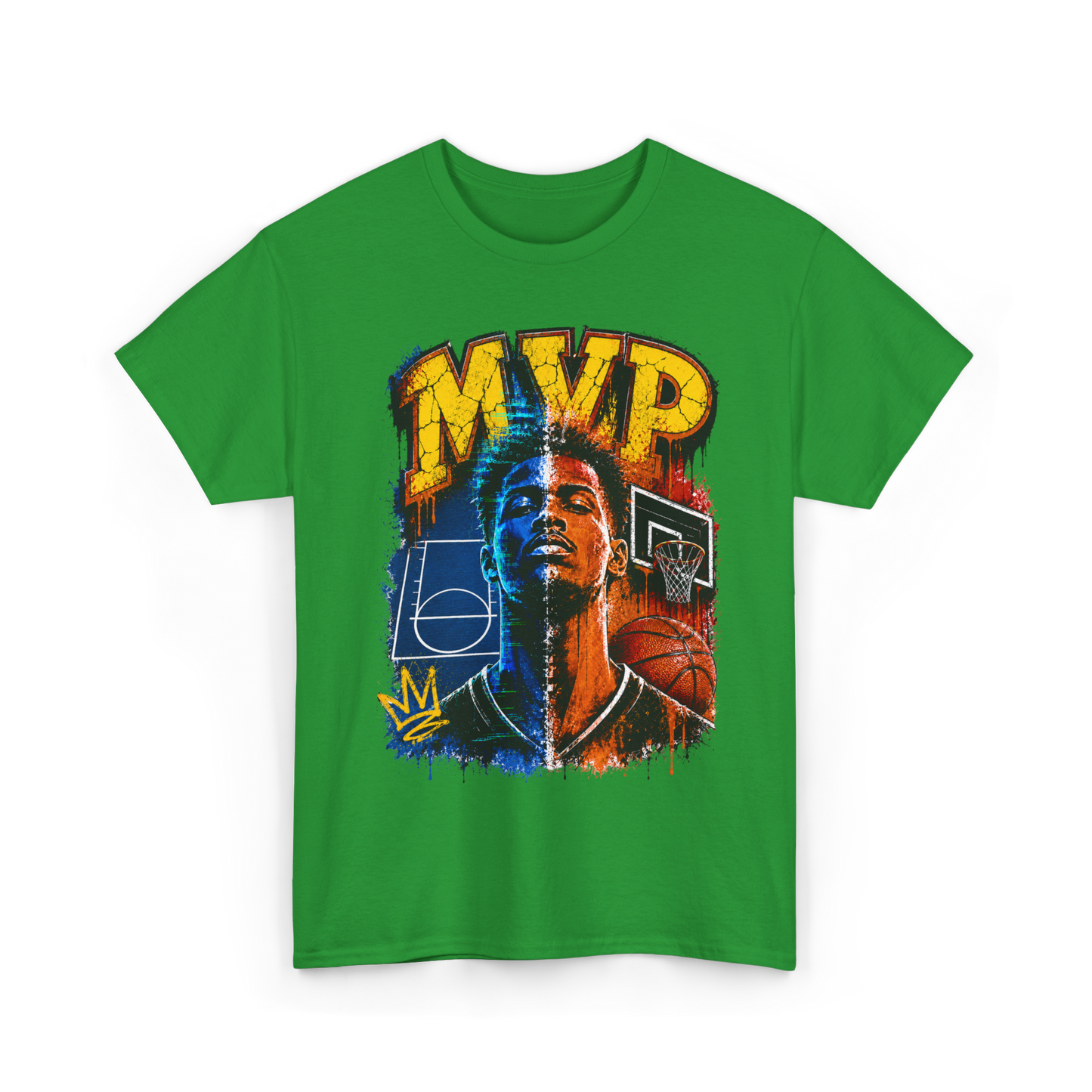 Urban Street Basketball MVP Graphic Tee | Retro Hoops Streetwear T-Shirt
