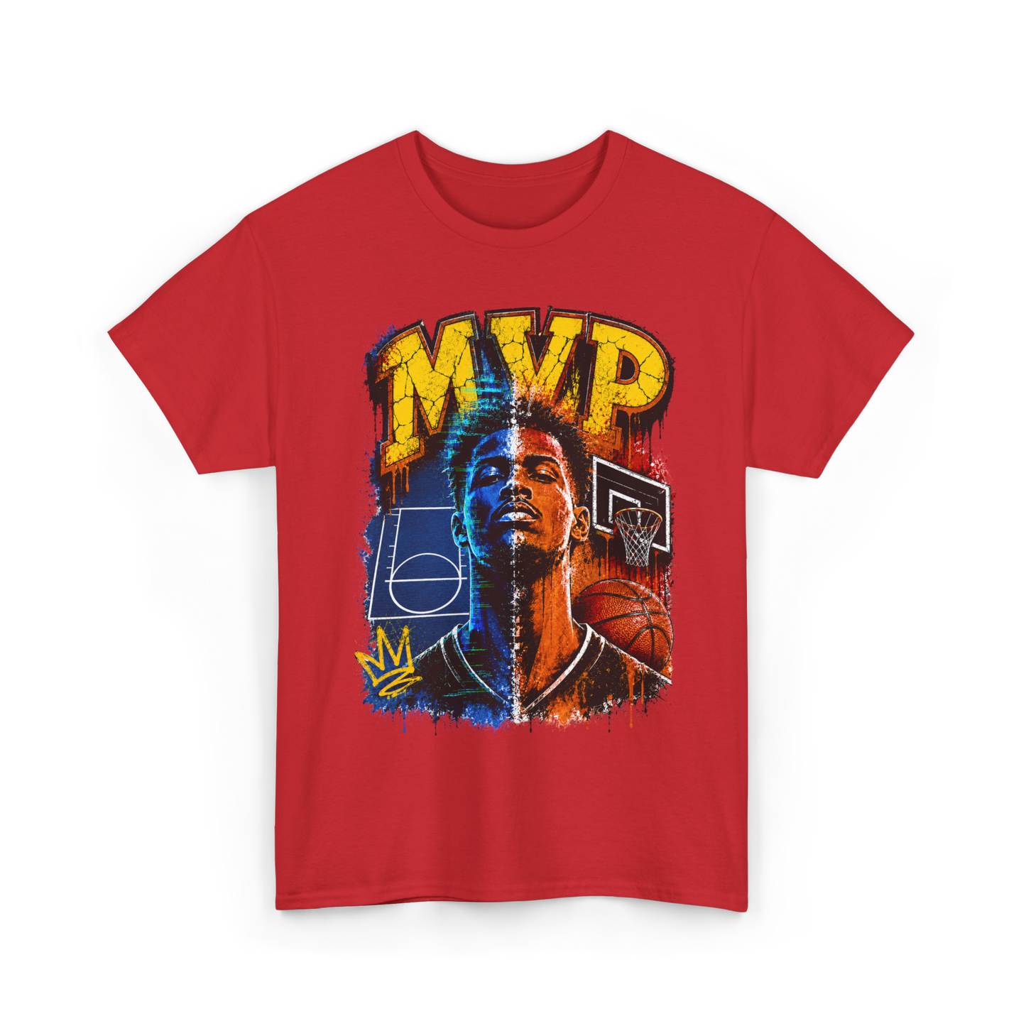 Urban Street Basketball MVP Graphic Tee | Retro Hoops Streetwear T-Shirt