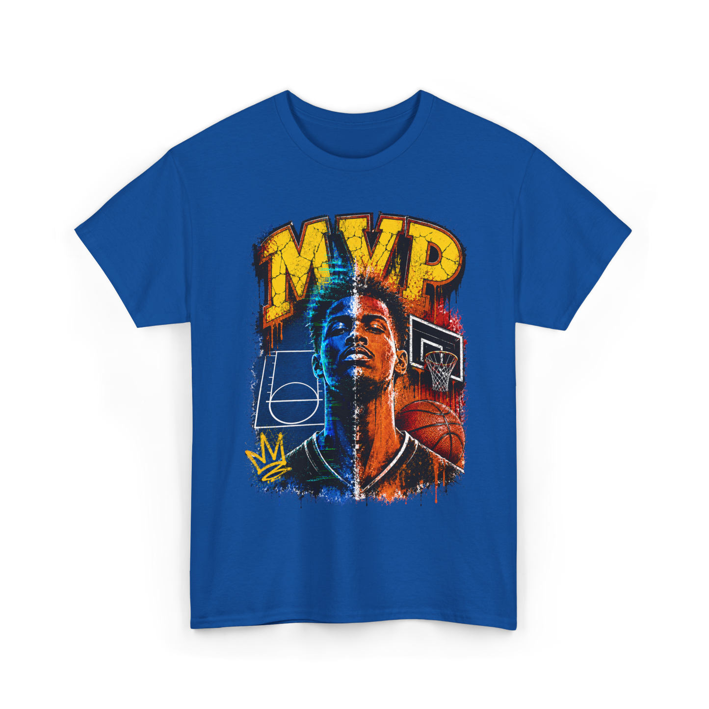 Urban Street Basketball MVP Graphic Tee | Retro Hoops Streetwear T-Shirt