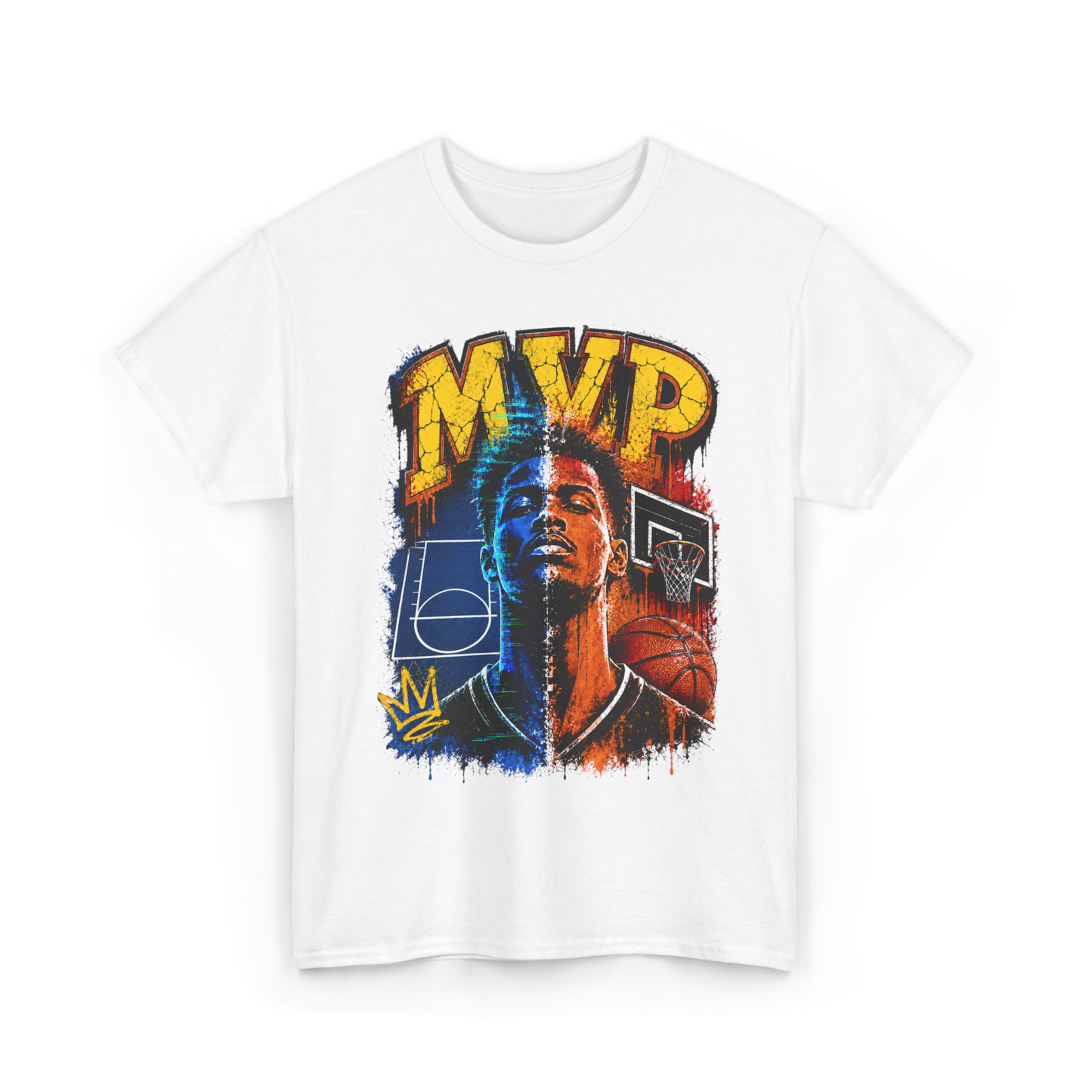 Urban Street Basketball MVP Graphic Tee | Retro Hoops Streetwear T-Shirt
