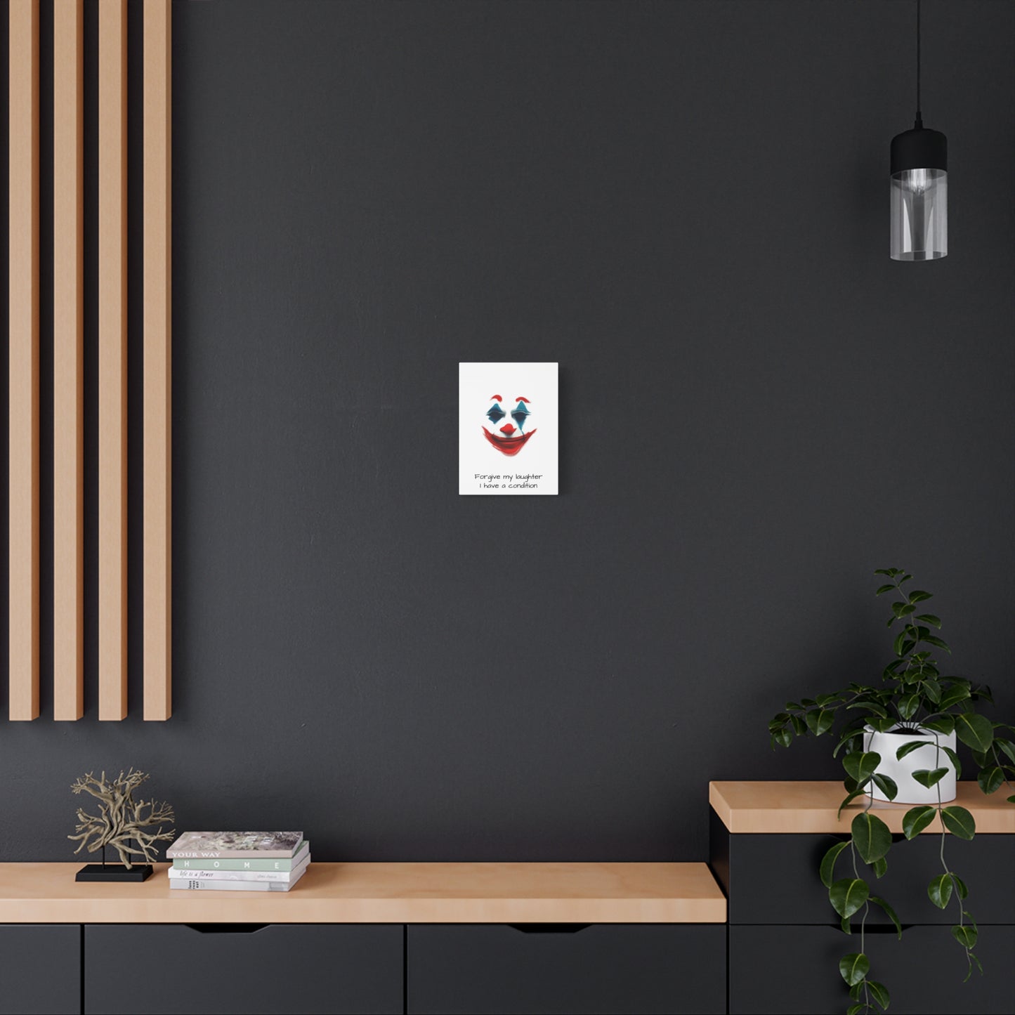 Life's Comedy Canvas Art - Joker Inspired - Matte Canvas, Stretched, 1.25"