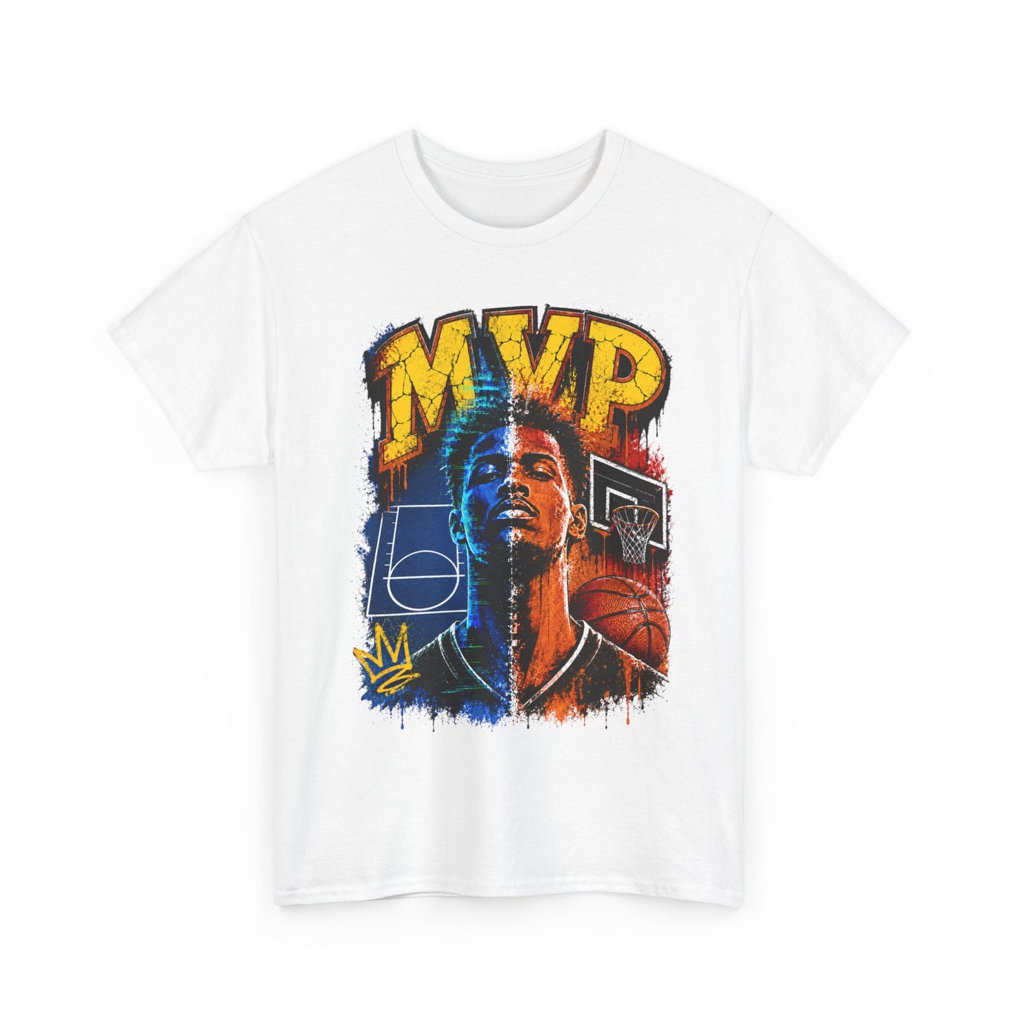 Urban Street Basketball MVP Graphic Tee | Retro Hoops Streetwear T-Shirt