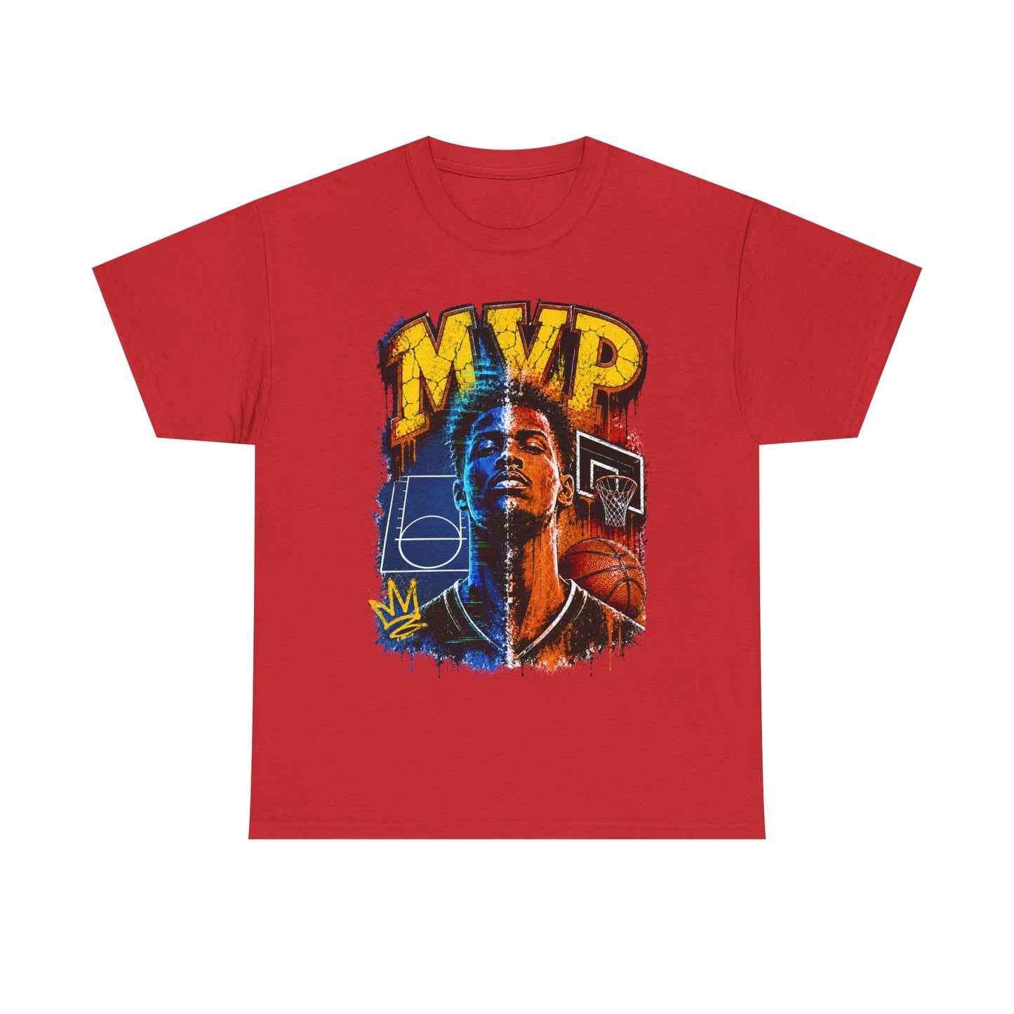 Urban Street Basketball MVP Graphic Tee | Retro Hoops Streetwear T-Shirt