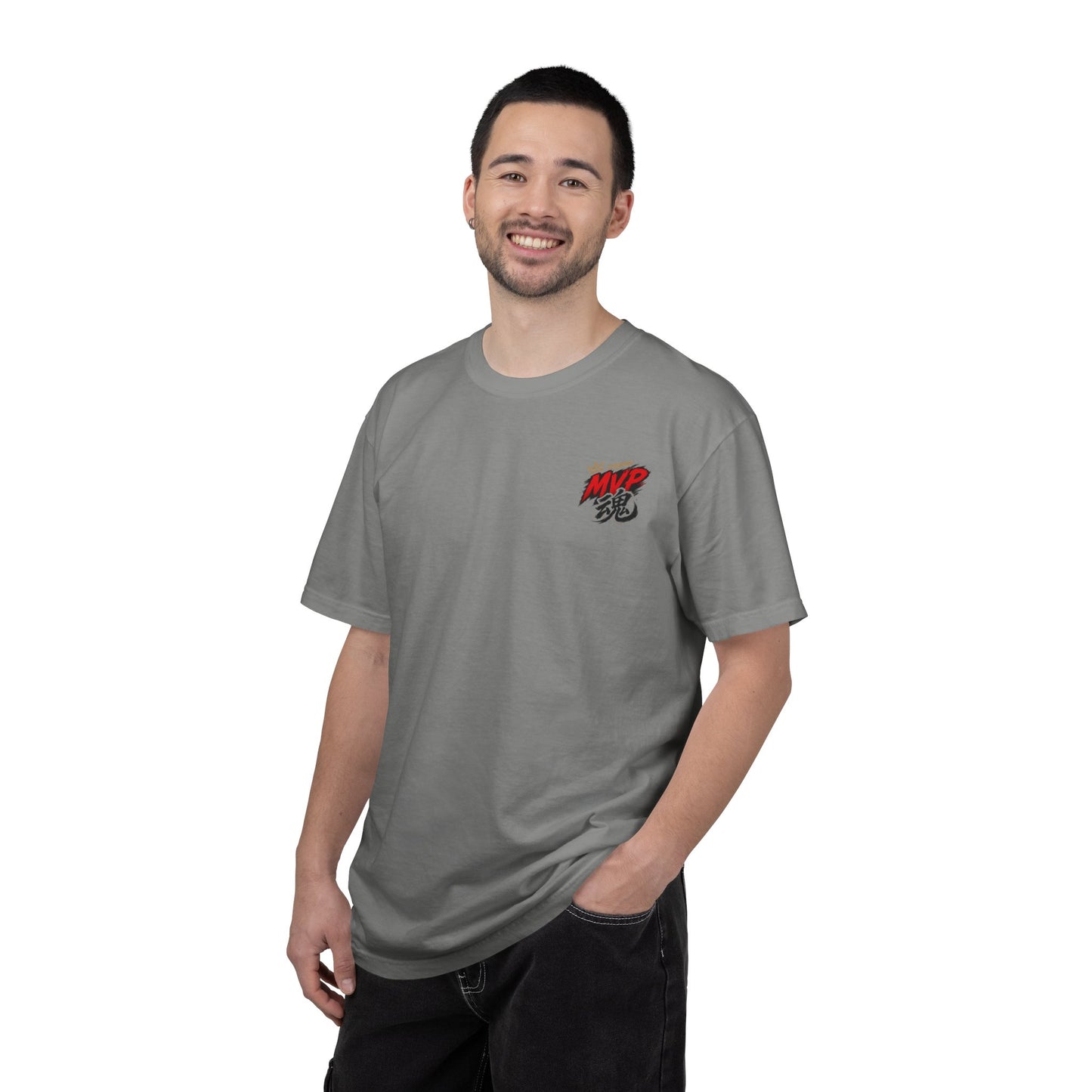 Vintage Basketball MVP Graphic Tee | Mr. GOAT 90s Streetwear T-Shirt | Retro Hoops Urban Apparel | Front and Back Print