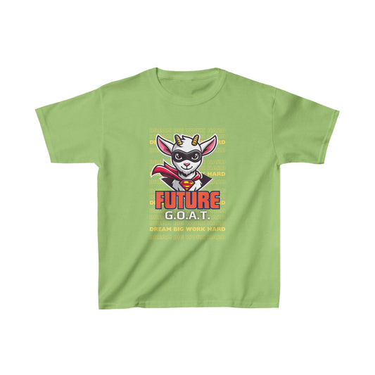 Future GOAT - Lime Green - Kids' Motivational Exam Prep T-Shirt