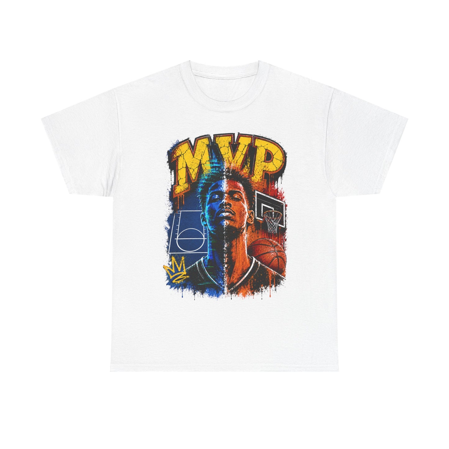 Urban Street Basketball MVP Graphic Tee | Retro Hoops Streetwear T-Shirt