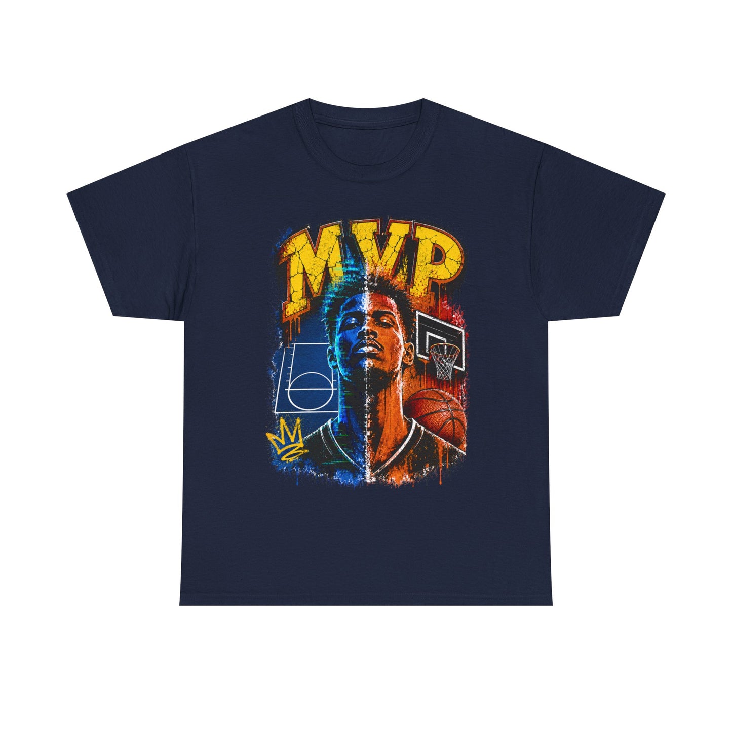 Urban Street Basketball MVP Graphic Tee | Retro Hoops Streetwear T-Shirt