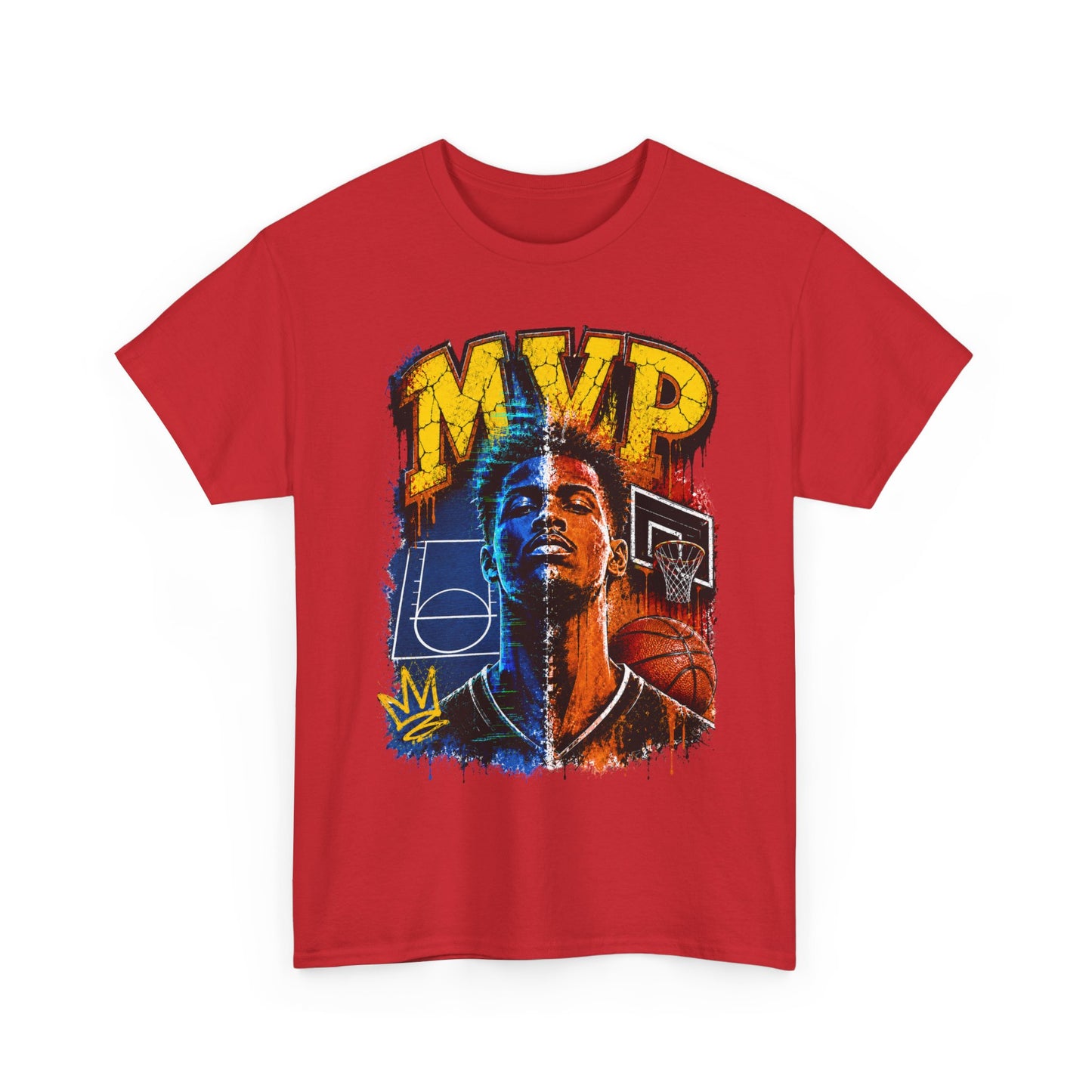 Urban Street Basketball MVP Graphic Tee | Retro Hoops Streetwear T-Shirt
