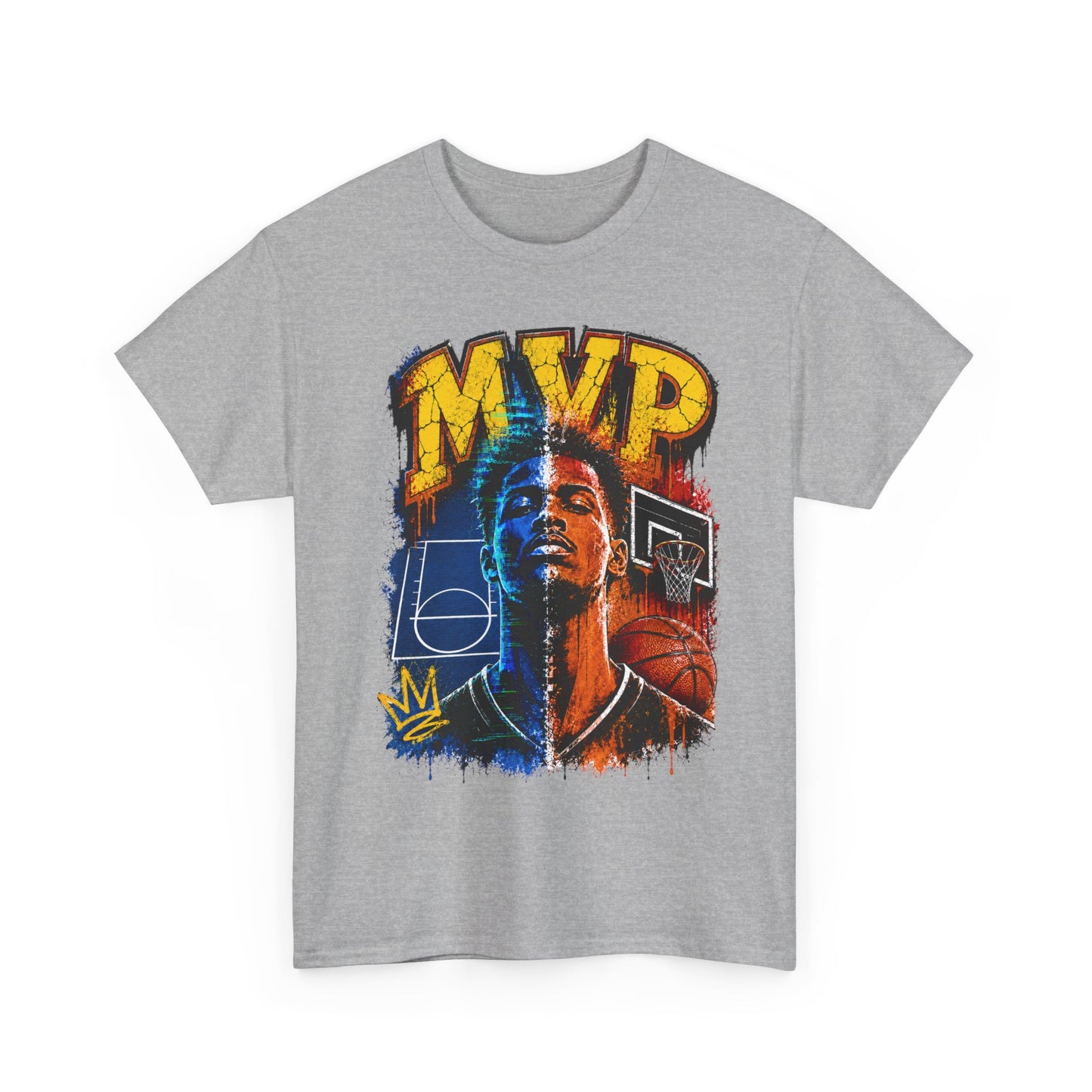 Urban Street Basketball MVP Graphic Tee | Retro Hoops Streetwear T-Shirt