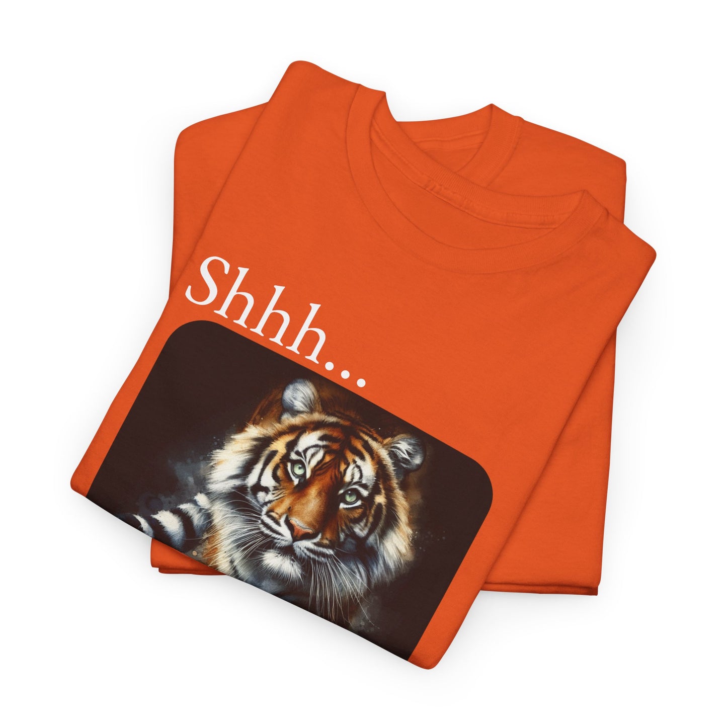 Shhh... My Wife is Watching - Tiger Tee, perfect gift for Father's day, birthday, or just wear casually.