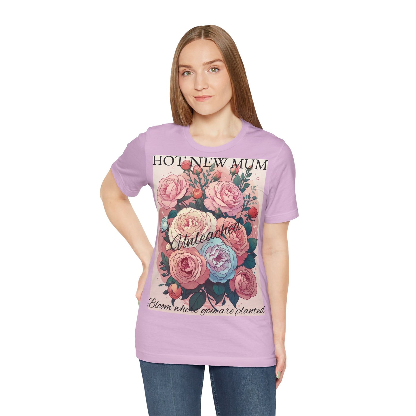Hot New Mum Unleashed - Short Sleeve Tee, Mother's Day, New Mum Series