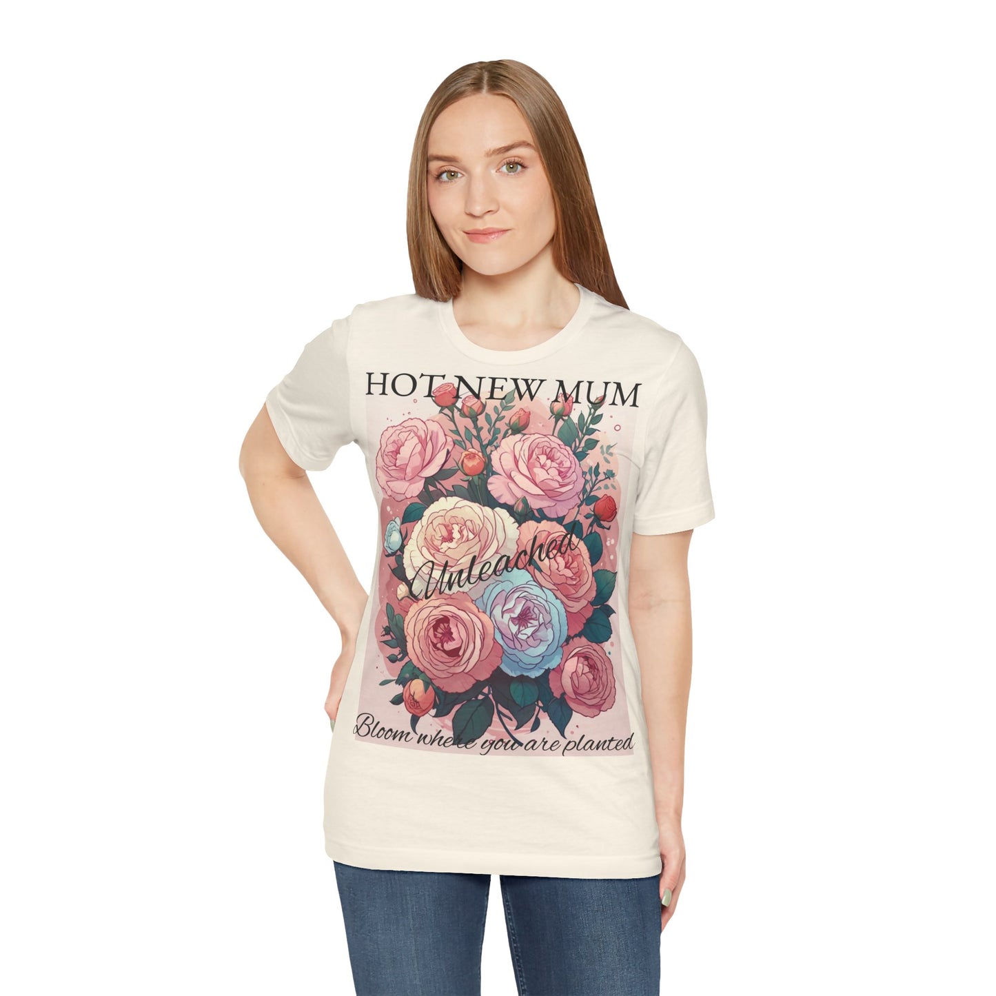 Hot New Mum Unleashed - Short Sleeve Tee, Mother's Day, New Mum Series