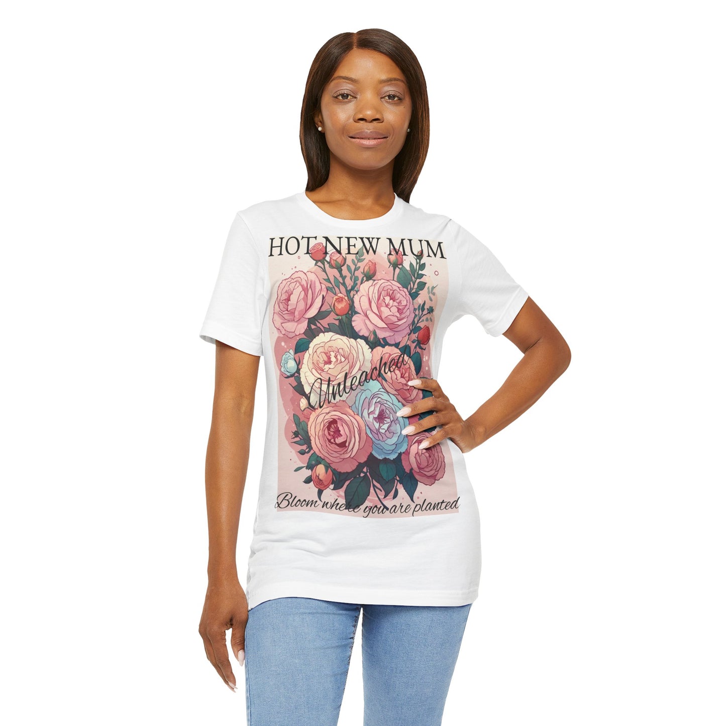 Hot New Mum Unleashed - Short Sleeve Tee, Mother's Day, New Mum Series