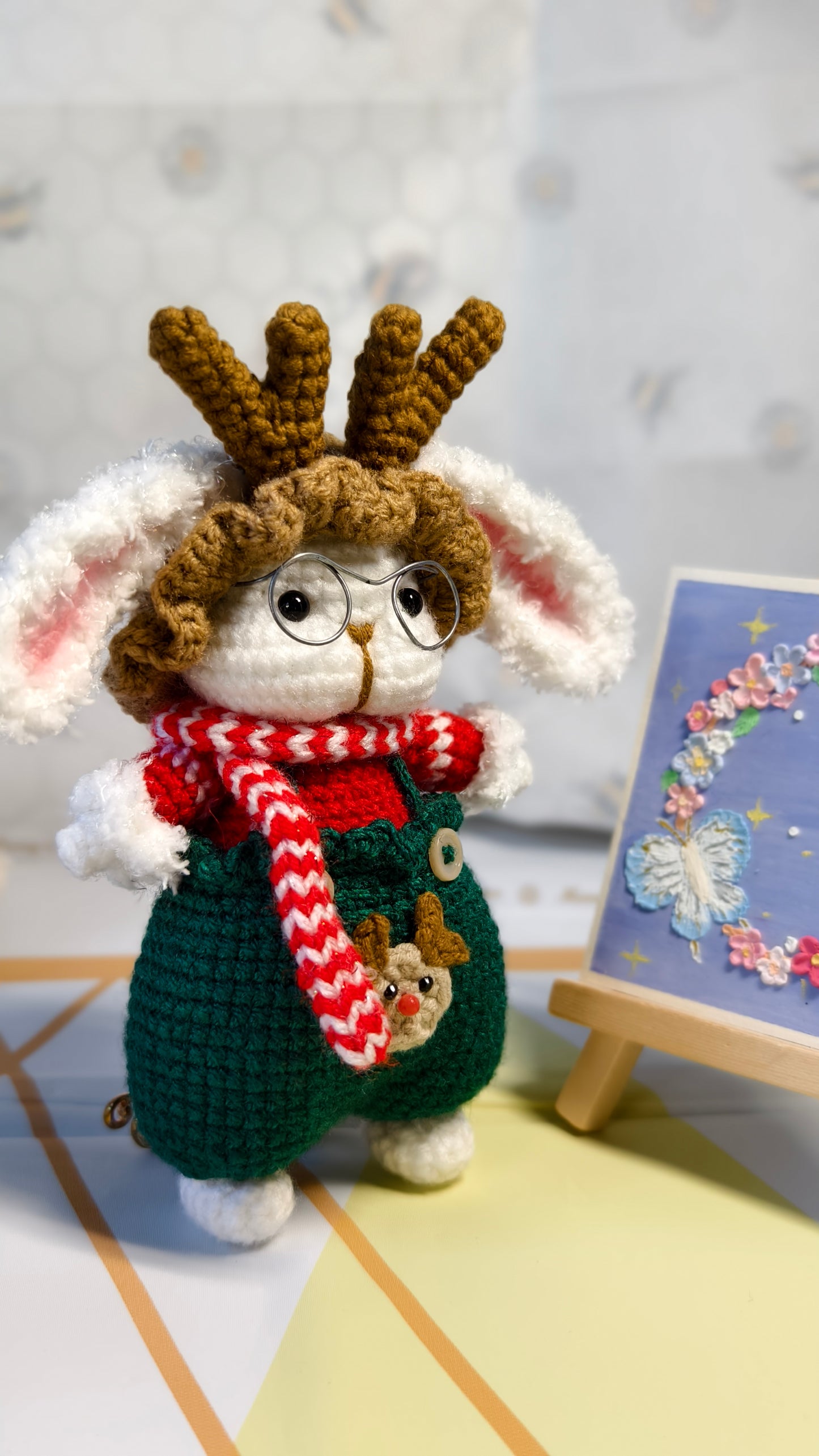Mopsy the Christmas Bunny – Your Handmade Holiday Buddy | Crochet Toy