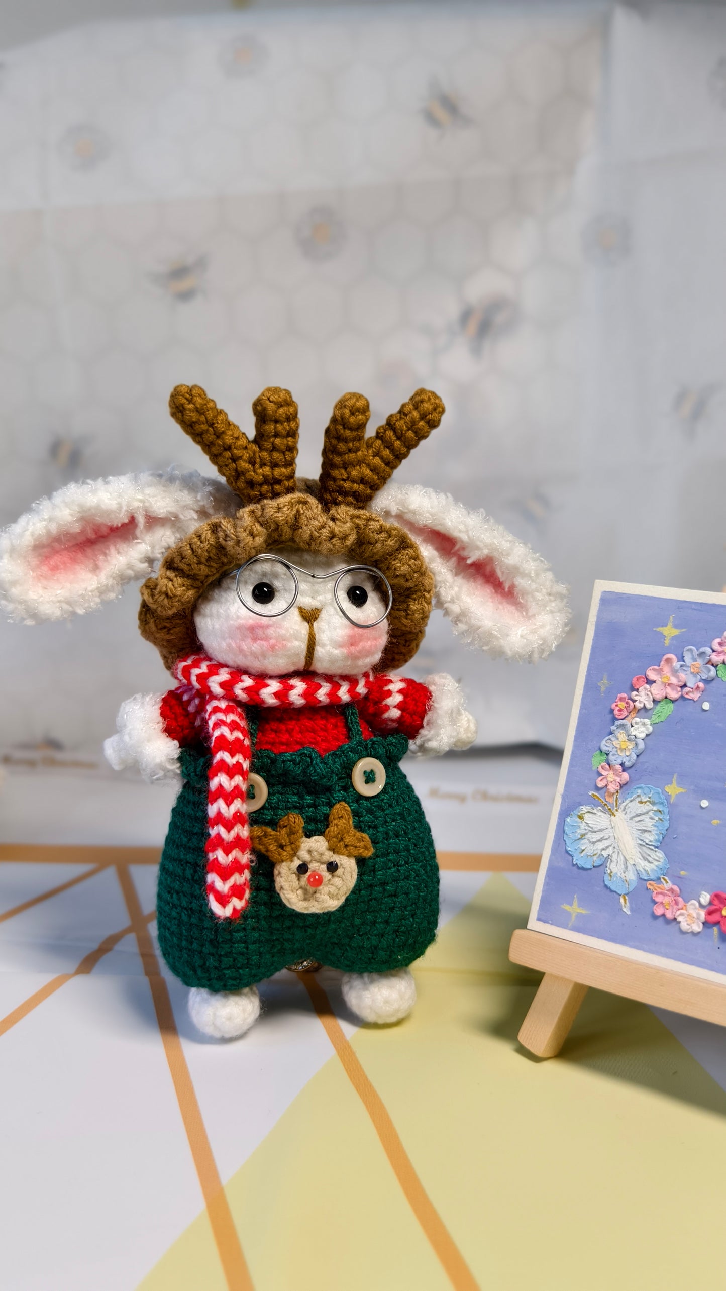 Mopsy the Christmas Bunny – Your Handmade Holiday Buddy | Crochet Toy