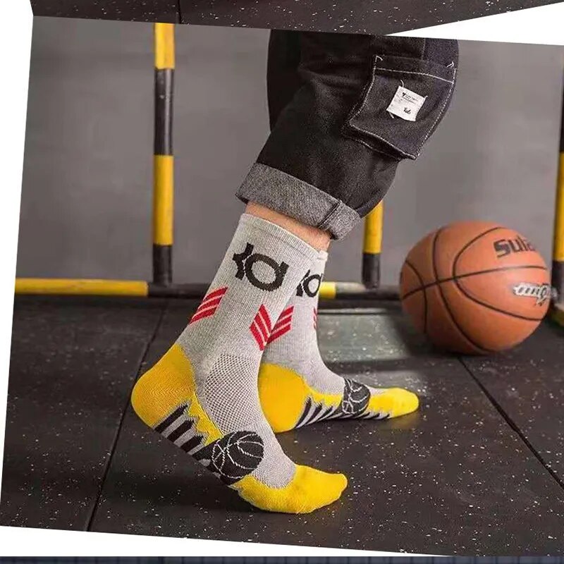 Superstar Men's High Top Basketball Socks