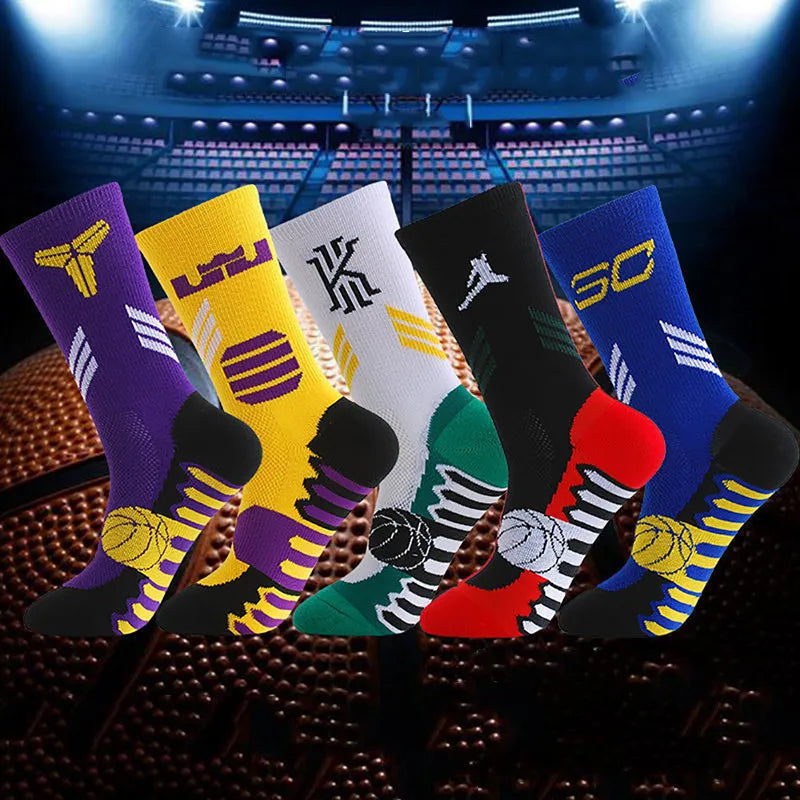 Superstar Men's High Top Basketball Socks