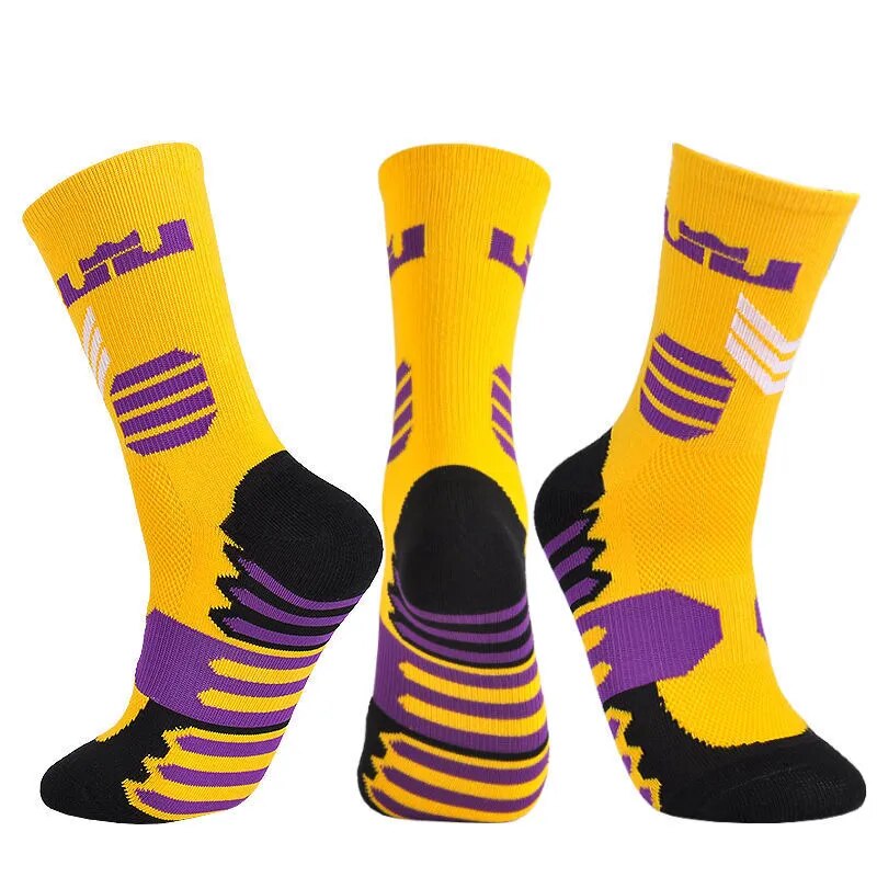 Superstar Men's High Top Basketball Socks
