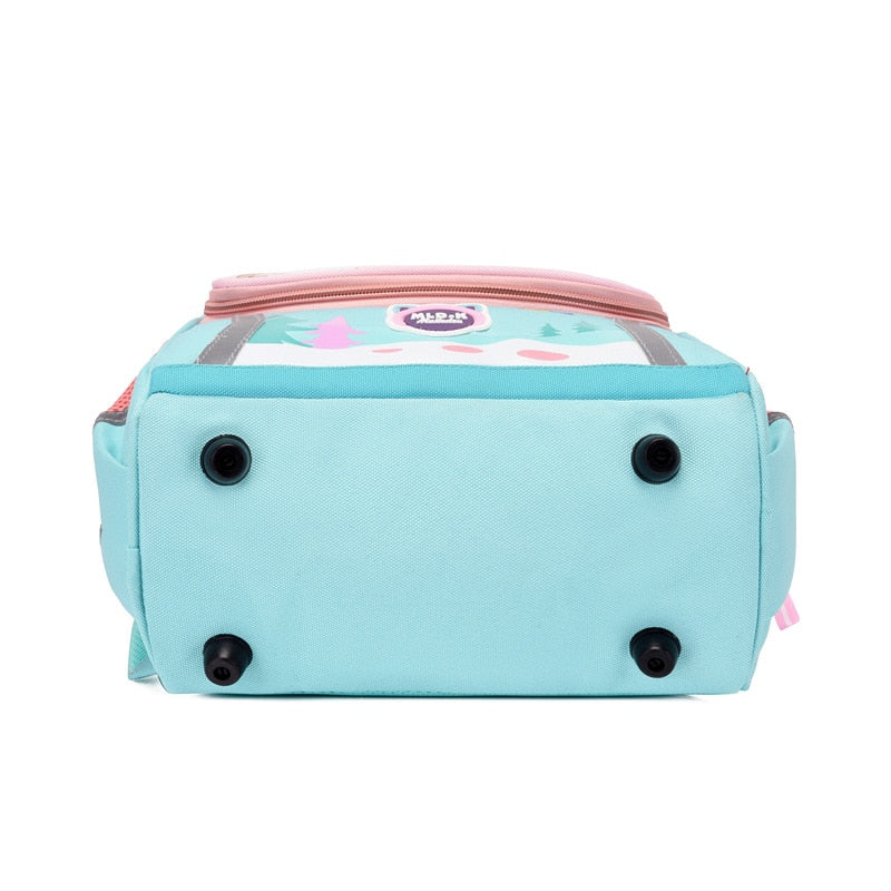 Pink-Turquoise Unicorn Rainbow Kids School Bag